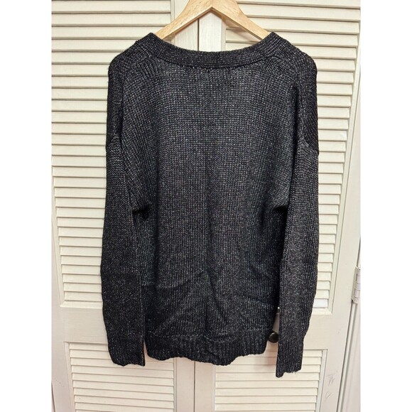 Open Edit Button Cardigan Sweater Gray Size Small - Picture 3 of 7